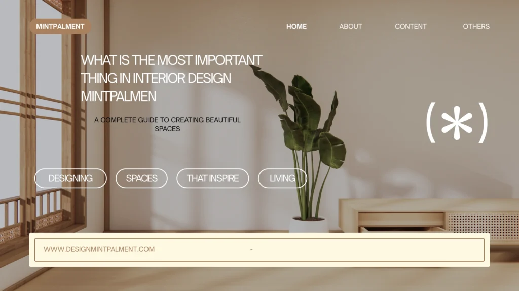what is the most important thing in interior design mintpalment